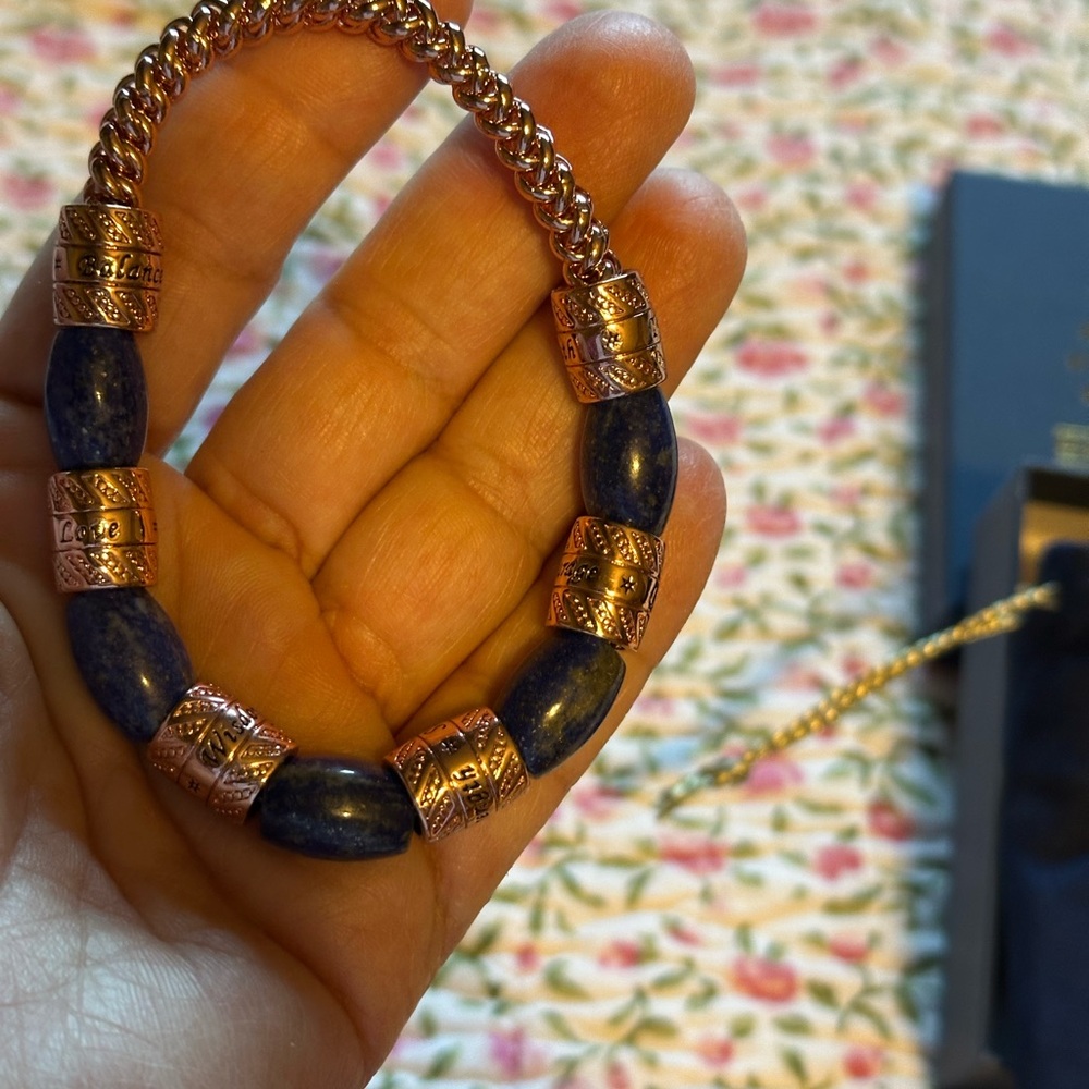The Bradford Exchange Blue and Gold Bracelet